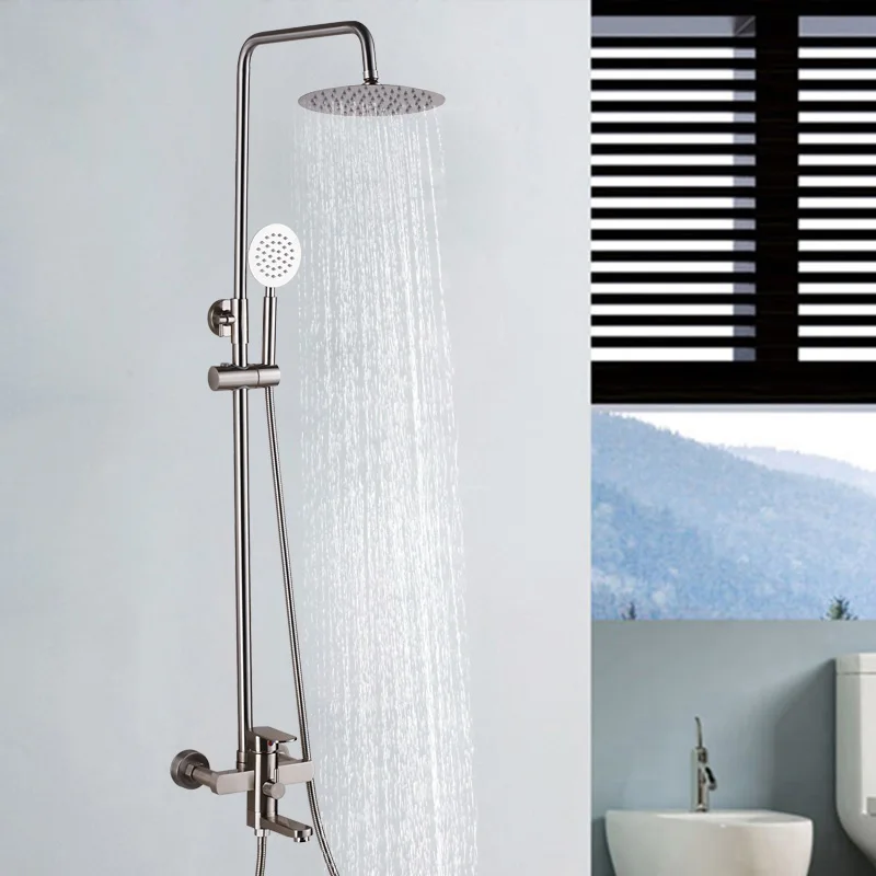 Uythner роскошный настенный 8-дюймовый смеситель для душа ванной комнаты с