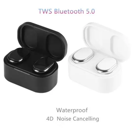 TWS-K9 бинауральные стерео Спорт беспроводной гарнитура с зарядки Bin Box Bluetooth 5 0 мини