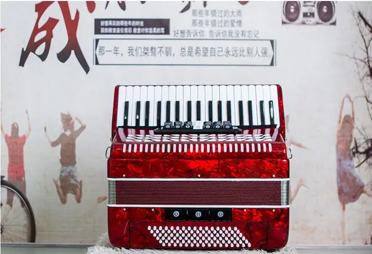 37-клавиша типа «гармошка» деревянный для взрослых инструмент 96 бас типа «гармошка» мужского и женского пола для Музыкальные Инструменты подарки