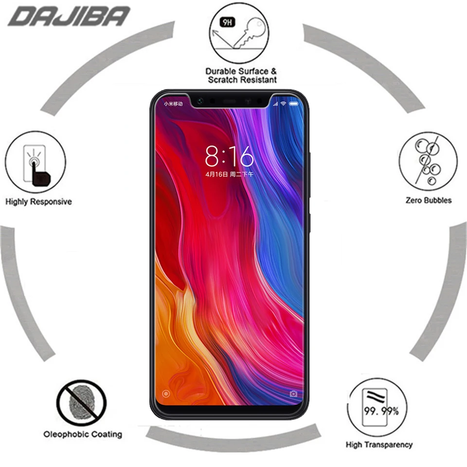 9 H 2.5D устойчивое к царапинам закаленное стекло для Xiaomi mi 8 Explorer ультратонкая
