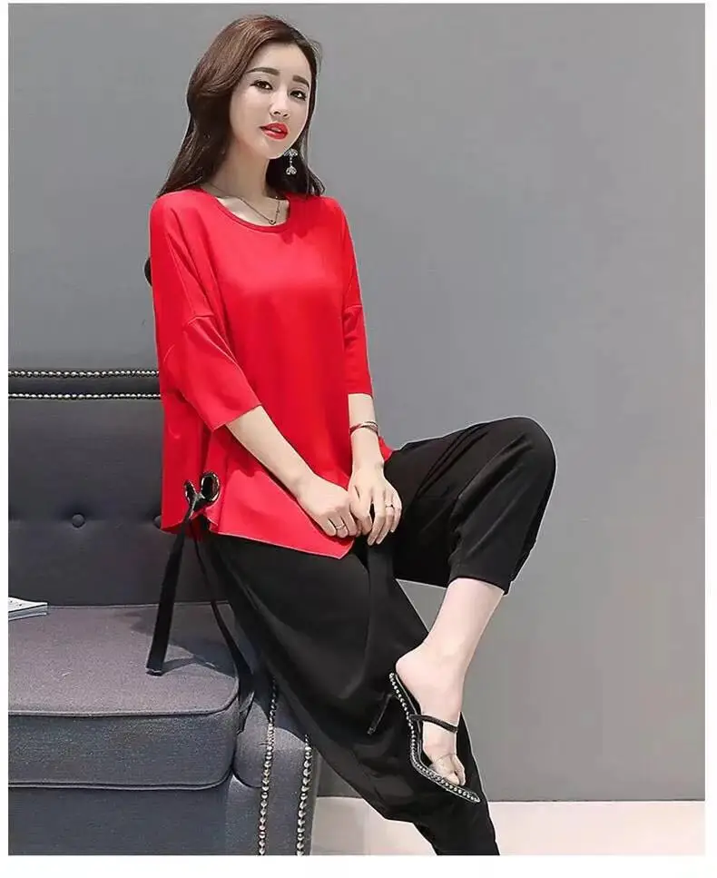 Новая Корейская версия с короткими рукавами лето 2019 свободные тонкие модные