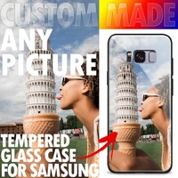 Customized print photo Custom made DIY Glass Phone Case For Samsung Galaxy S10e S21 S22 S20 S20FE ultra Plus Note