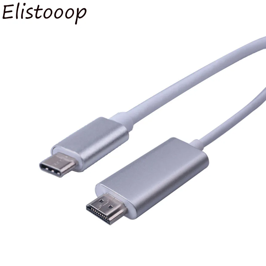 Elistooop USB C HDMI кабель Тип к конвертер Micro адаптер 30 Гц 4K 2 0 Thunderbolt 3 для MacBook S8/8 + Mate
