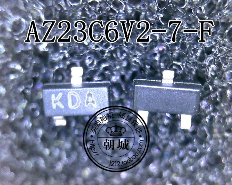 

AZ23C6V2-7-F AZ23C6V2 шелкография KDA SOT23-3 новая импортная оригинальная