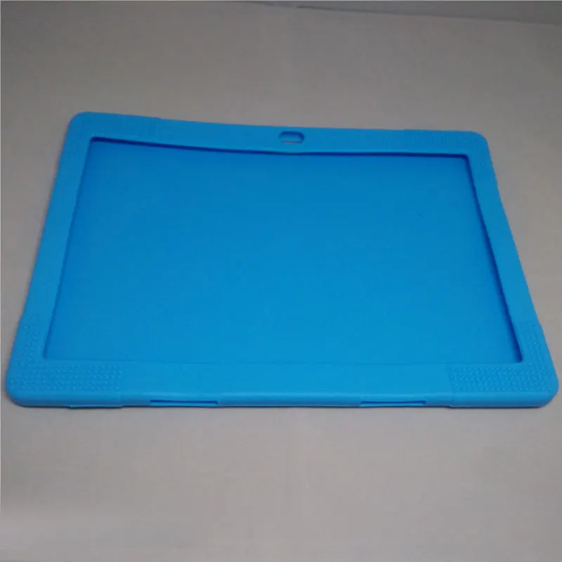 lightblue Myslc силиконовый чехол для BMXC Y900 LZ109 S101 K101 MTK6797 4G 3g телефонный звонок sim-карта Android 7,0 Восьмиядерный CE WiFi FM планшет - Цвет: lightblue