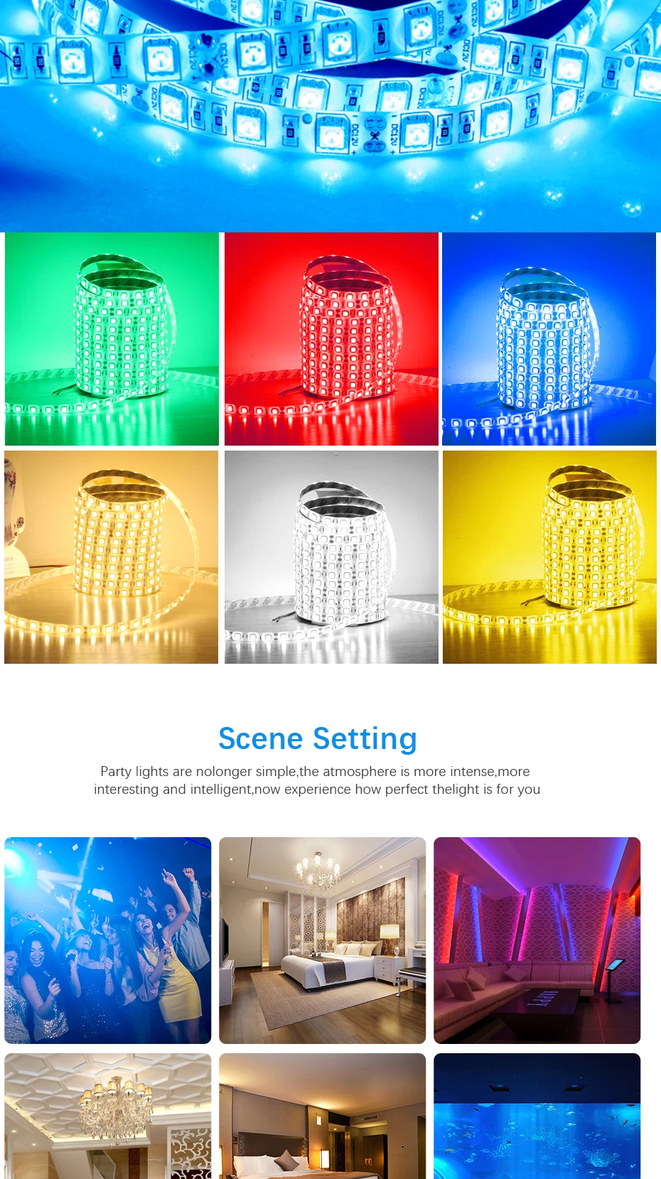 DC12V 5050 SMD RGB WI-FI Светодиодные ленты 5 м Smart ленточный светильник Magic Home приложение Google дома Alexa Беспроводной Управление ТВ свет