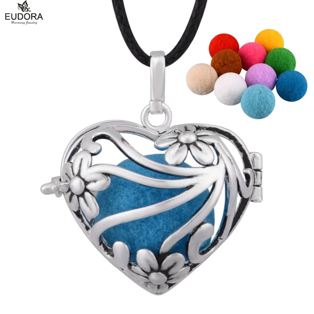 Медальон для аромотерапии клетка в форме сердца 5 шт. подвеска виде духов