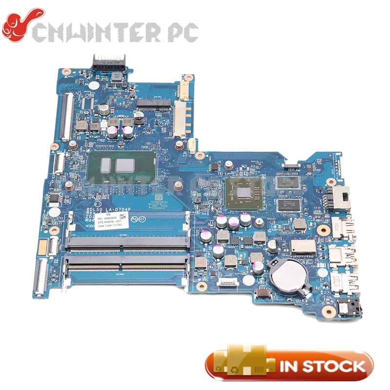 NOKOTION для HP 15 AY ay015ds материнская плата ноутбука SR23Y i5 6200U CPU DDR4 2 ГБ чип VGA BDL50 LA D704P 854936