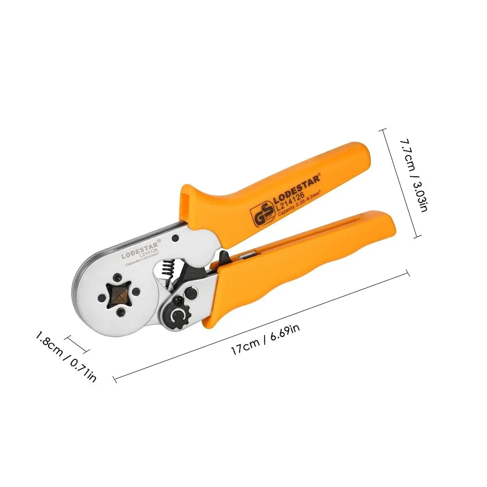 

Professional Wire Crimpers Crimping Press Pliers Crimping Tool 24~10 AWG Capacity for Terminals Multitool wire stripper