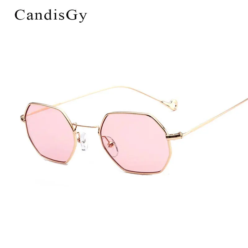 Женские и мужские шестигранные Квадратные Солнцезащитные очки модные брендовые