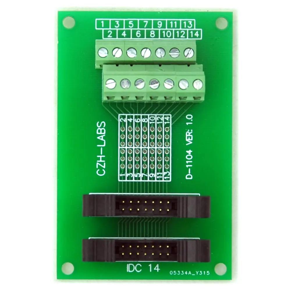 

IDC-14 2x7pins 2,0 мм двойной разъем для мужчин коммутационная плата, винтовые клеммы разъема.