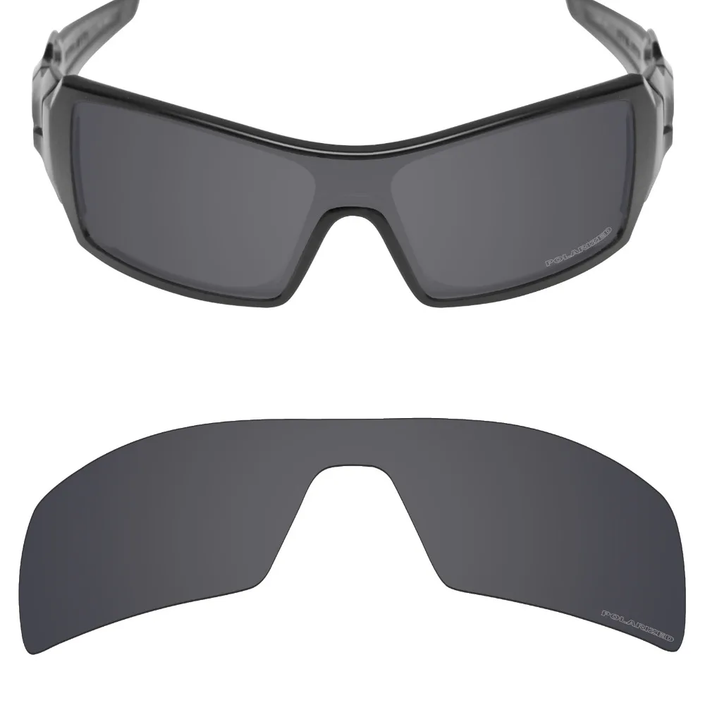 

Mryok+ POLARIZED Resist SeaWater Replacement Lenses for Oakley Oil Rig Sunglasses Stealth Black