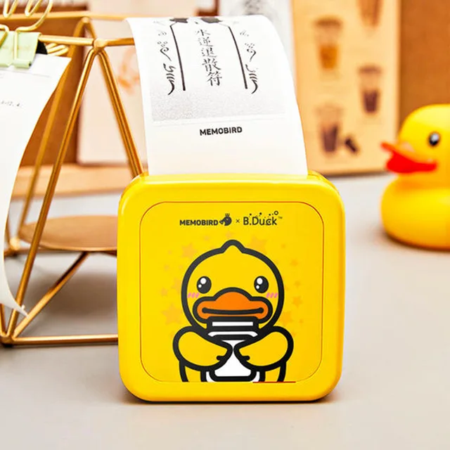 MEMOBIRD G2 портативный мини-принтер для печати штрих-кодов беспроводной карманный Термопринтер для печати этикеток Wifi фотопринтер JEPOD - Цвет: GT1 duck bluetooth