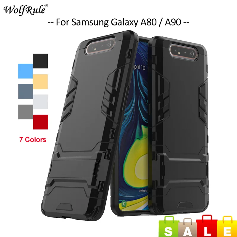 

Чехол для Samsung Galaxy A80, ТПУ и ПК, держатель, бампер, чехлы для телефонов Samsung Galaxy A80 A90, чехол для Samsung A90, чехол 6,7''