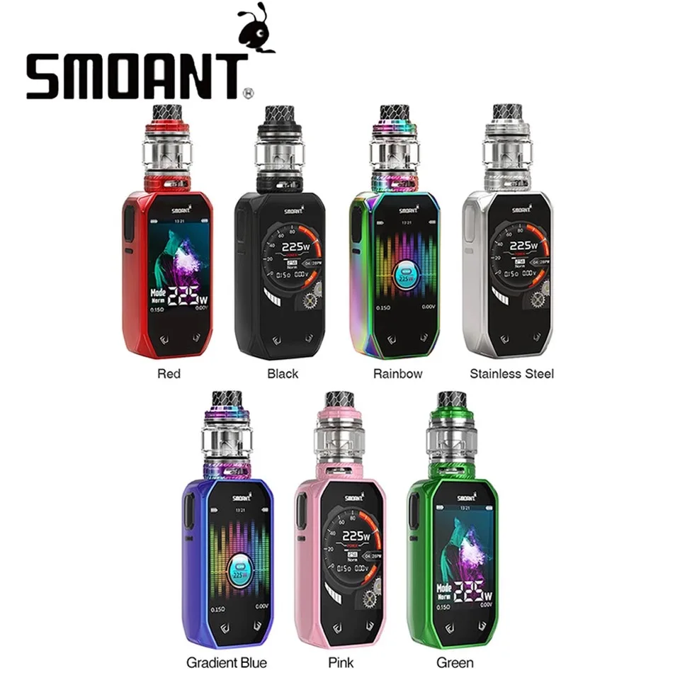 Оригинальный набор Smoant naoo Vape 225w бокс мод комплект с 4 мл Sub ohm RTA Tank Mesh Coli Electronic