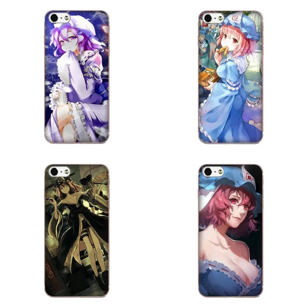 Мягкие узоры для Sony Xperia Z Z1 Z2 Z3 Z4 Z5 compact Mini M2 M4 M5 T3 E3 E5 XA XA1 XZ Premium Touhou Project Saigyouji