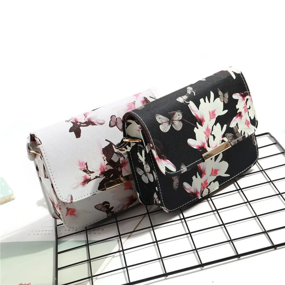 Сумка-кроссбоди женская из искусственной кожи с цветочным принтом | Багаж и сумки