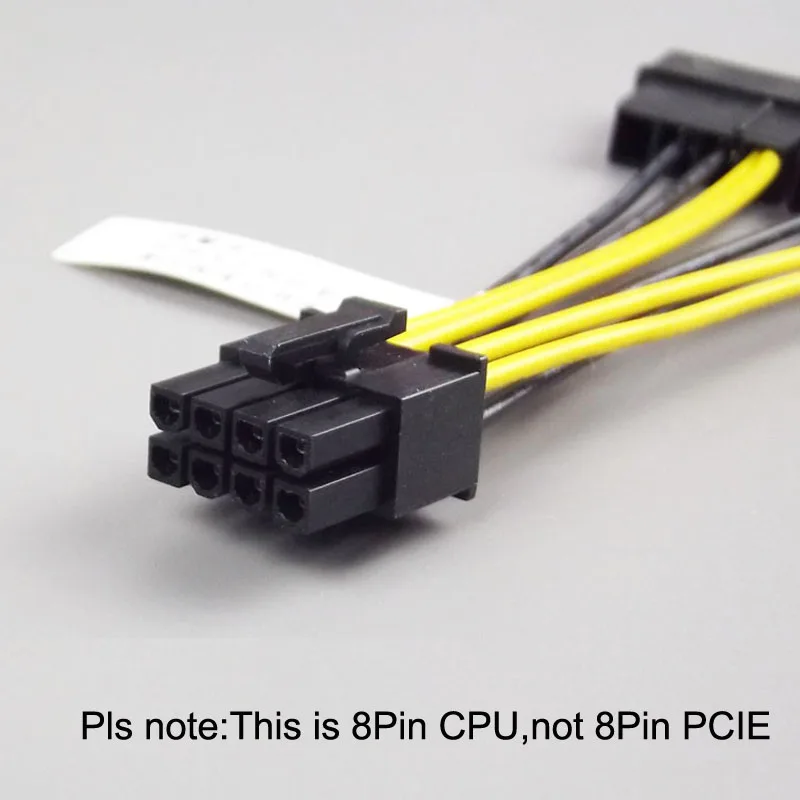 good quality IDE 4Pin power male connector 4D to 8P CPU female motherboard supply cable adapter | Обустройство дома
