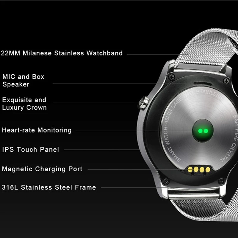 Letine GW01 Bluetooth умные часы IP53 водонепроницаемый сенсорный экран электронные
