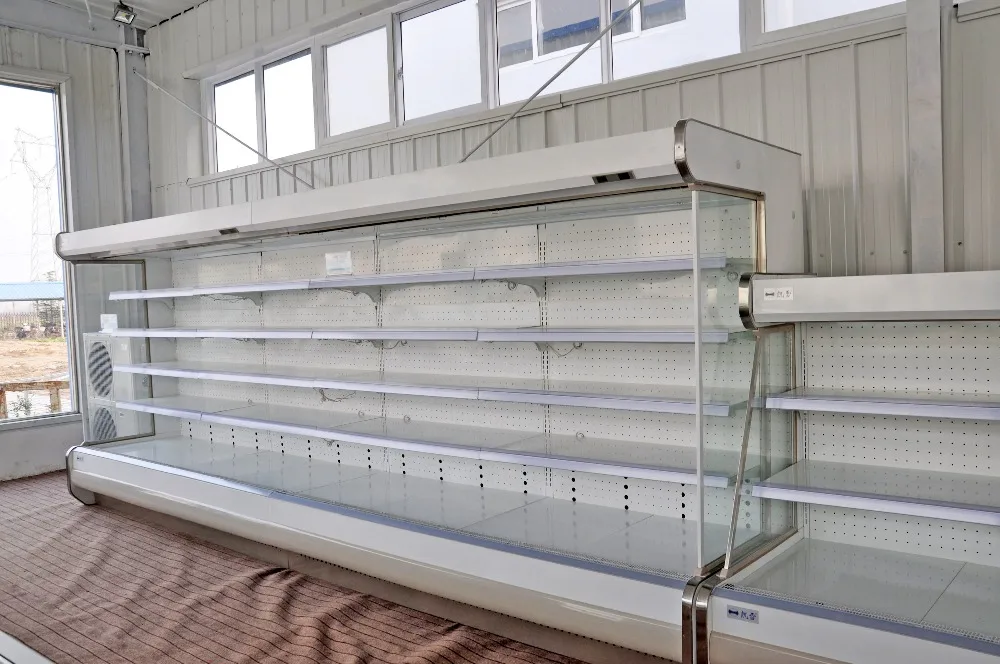 Коммерческое холодильное переднее открытый дисплей fridger морозильная камера для супермаркетов Розничные холодильные витрины