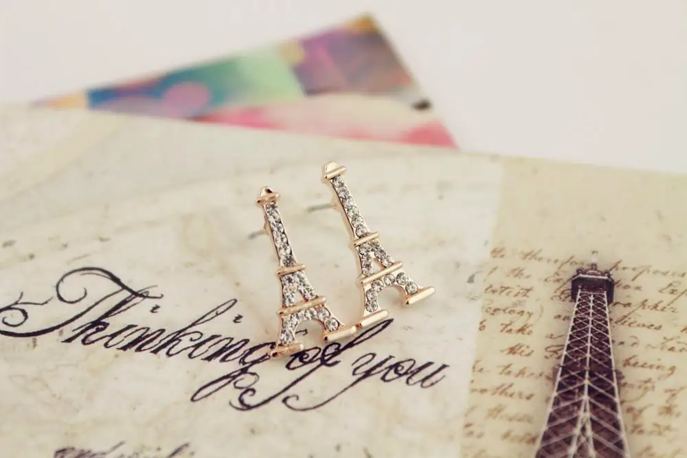 Upscale jewelry wholesale earrings Korean Eiffel Tower Freeshipping | Украшения и аксессуары