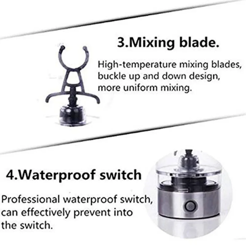 Электрический автоматический шейкер для протеина 450 мл портативное движение