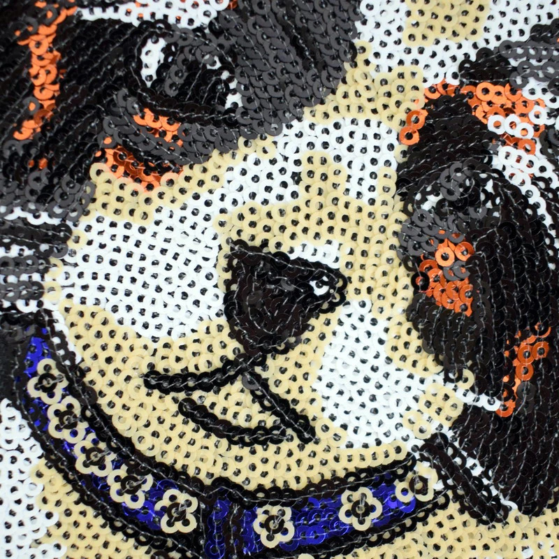 1 предмет модный собака аппликация блестками пришить блестки патчи для одежды