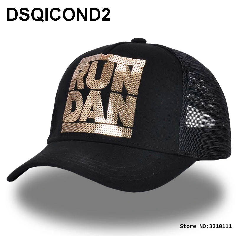 Dskocond2 DSQ брендовая летняя сетчатая бейсбольная кепка для бега Дэна с буквенным