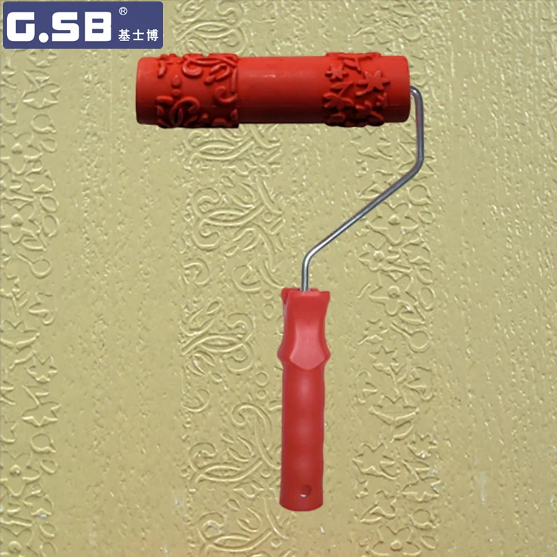 Бесплатная доставка 7 &quotдюймов сетчатый рисунок Краски с поддерживающим роликом