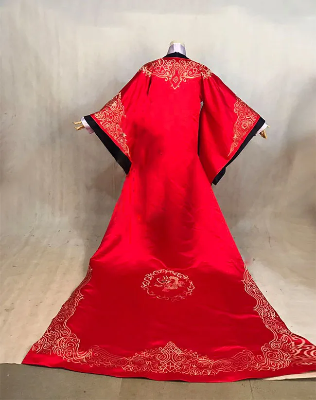 Новейшая телевизионная игра Hanfu красная Свадебная нить традиционный китайский
