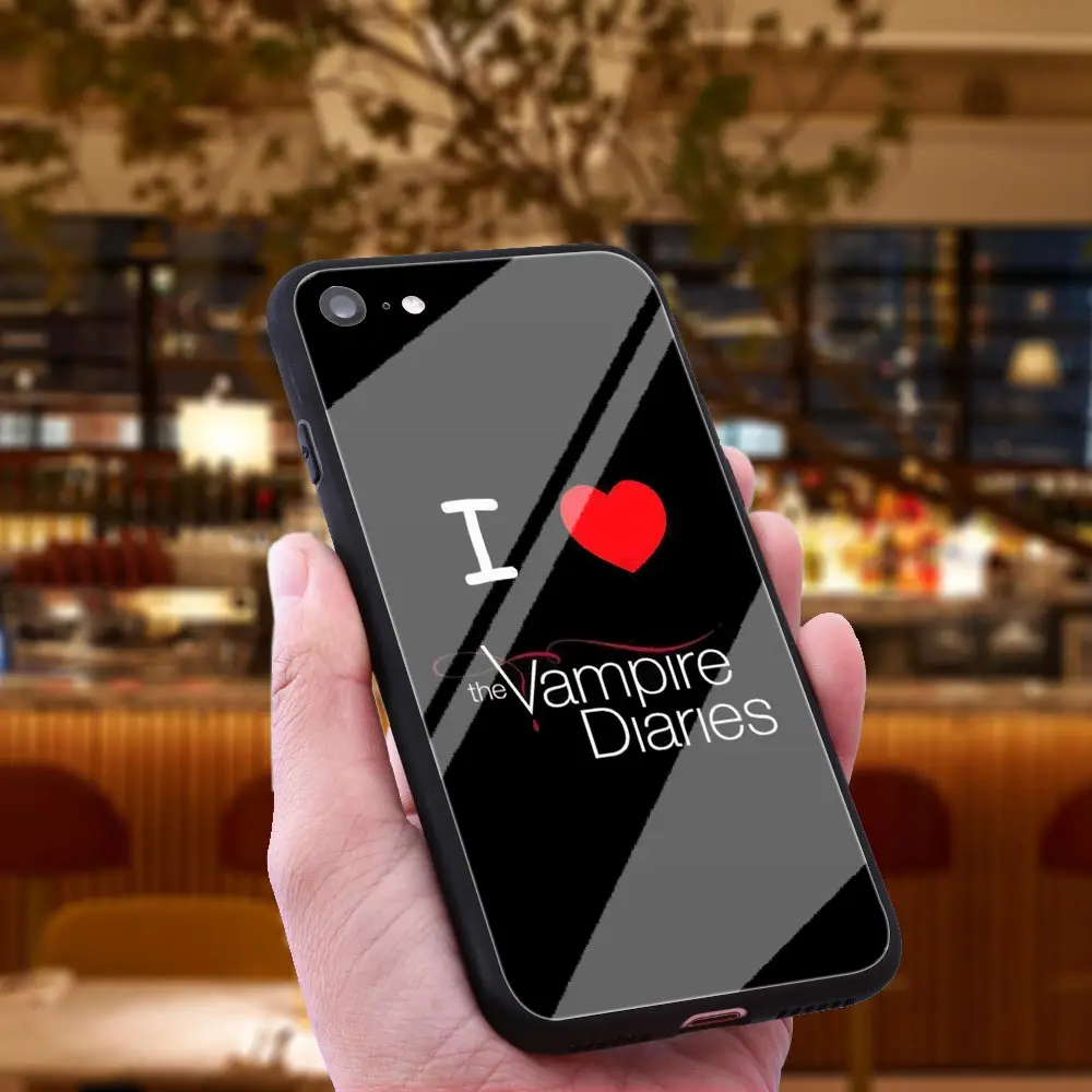 WEBBEDEPP Дневники вампира чехол из закаленного стекла для телефона Apple iPhone Xr Xs Max X или