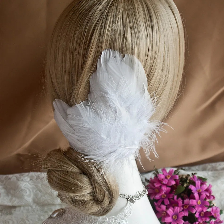 Novelty Feather Hair Accessories Wedding Bridal Jewelry Show Headdress Hairpin Wholesale Angel Studio |