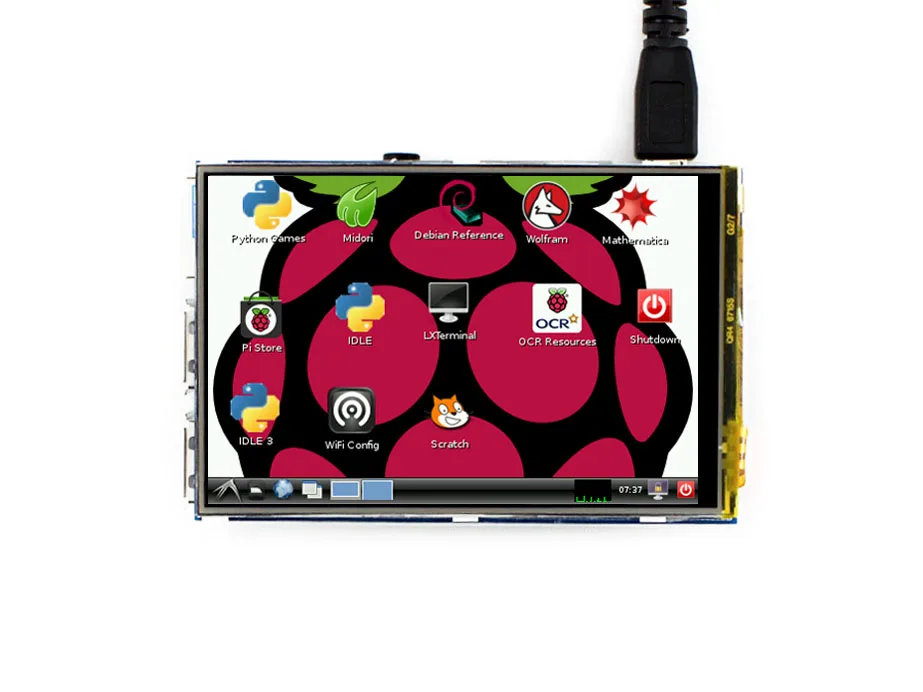Waveshare 3 5 дюйма RPi ЖК-дисплей (A) Дисплей модуль TFT 320*480 резистивный сенсорный экран