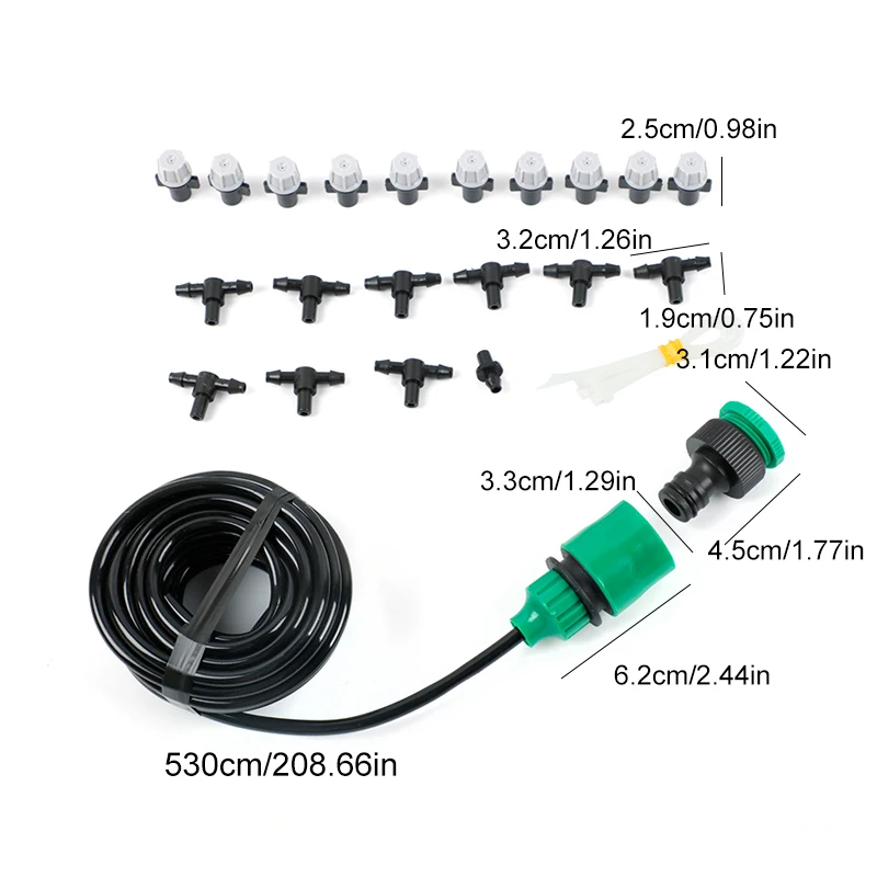 1 Набор противотуманных насадок оросительная система портативный водяной туман