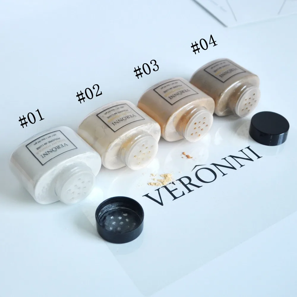 Пудра для осветления лица VERONNI, 1,5 унции/42 г, 120 шт./лот, рассыпчатая пудра для макияжа