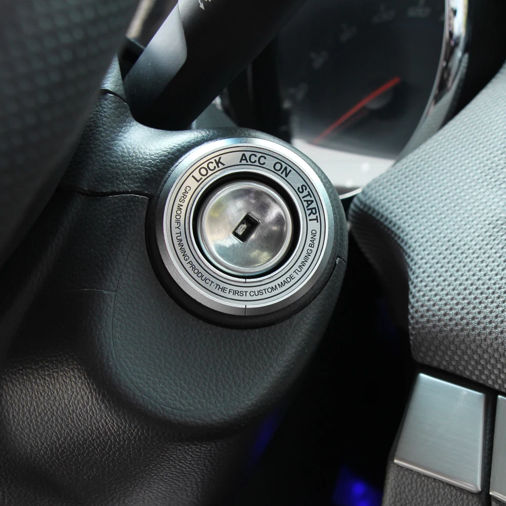 VCiiC сплав переключатель зажигания Крышка автомобиля стикер кольцо Стайлинг для