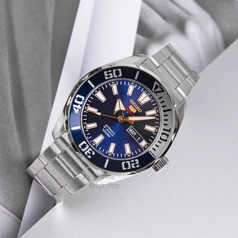 Seiko часы мужские 5 автоматические часы люксовый бренд водонепроницаемые спортивные наручные часы Дата мужские часы дайвинг часы relogio masculino SRP