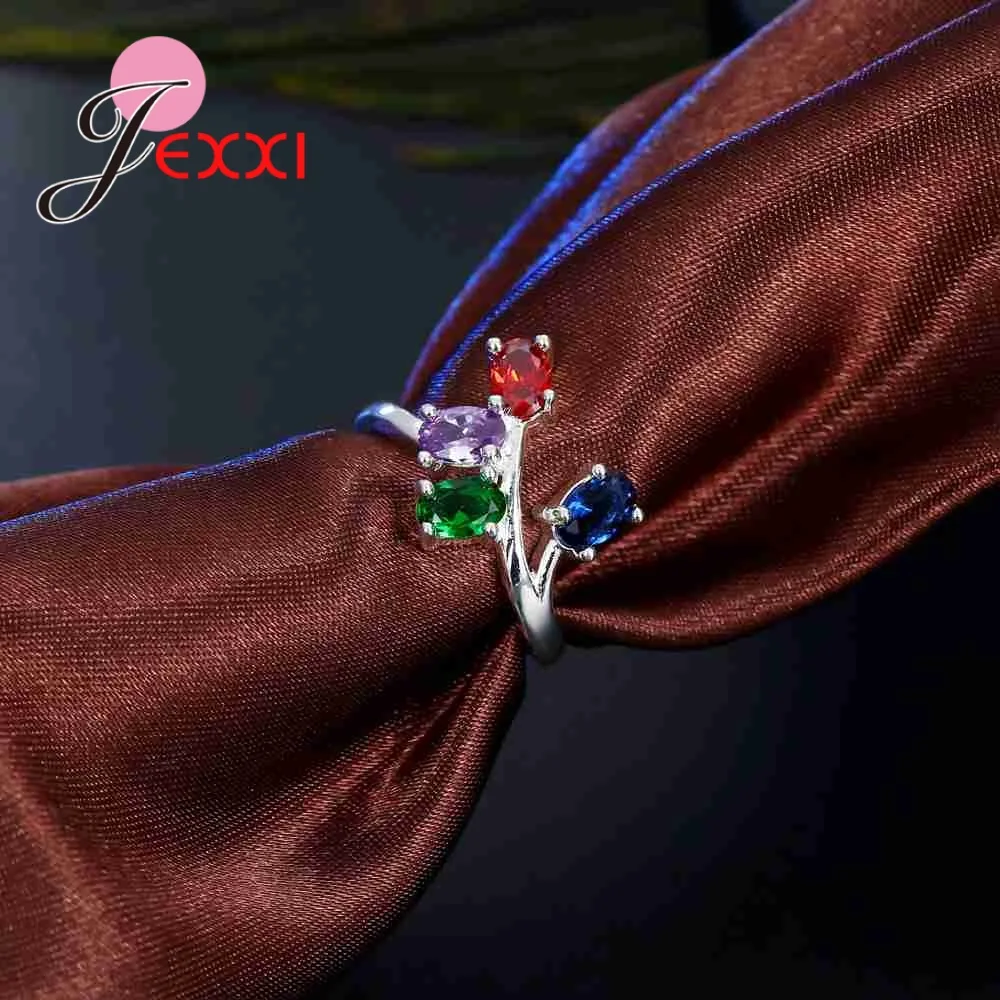 Женские обручальные кольца из серебра 925 пробы вечерние круглыми синими и