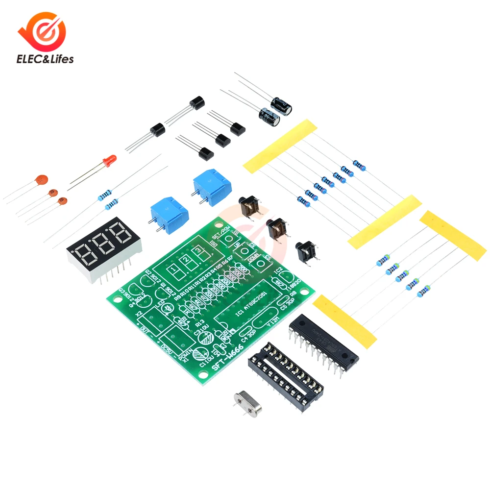 DS18B20 цифровой термометр Температура Сенсор модуль DIY Kit AT89C2051 DS18B20 Температура контроллер светодиодный сигнал 5V для Arduino