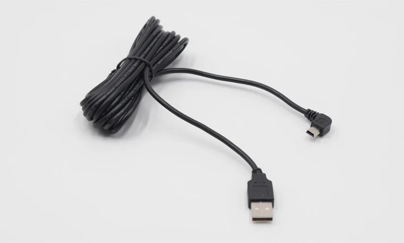 XCGaoon автомобильный зарядный правый 90 изогнутый мини USB кабель для автомобиля dvr камера видео рекордер gps Pad и т. Д., длина кабеля 3,5 м 11.4ft