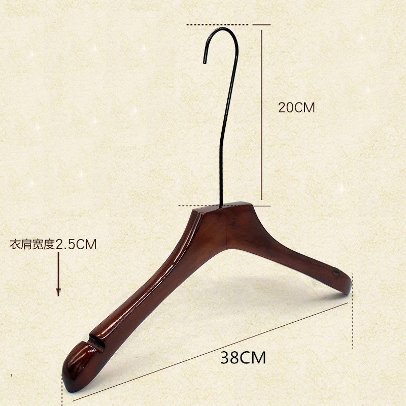 4 шт./лот утолщенная античная деревянная вешалка для мужчин и женщин качественные