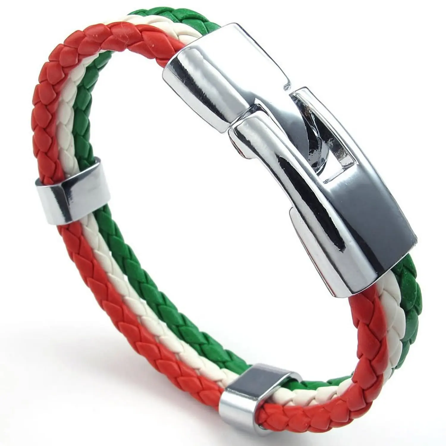 Спортивные мужские плетеные браслеты из 3 нитей с национальными флагами|bracelet