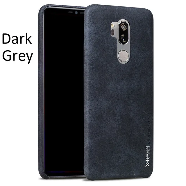 Black X-Level Sofe чехол на заднюю панель для LG G7 ThinQ Ретро винтажный матовый чехол из искусственной кожи защитный чехол для LG G8 чехол ThinQ - Цвет: Black