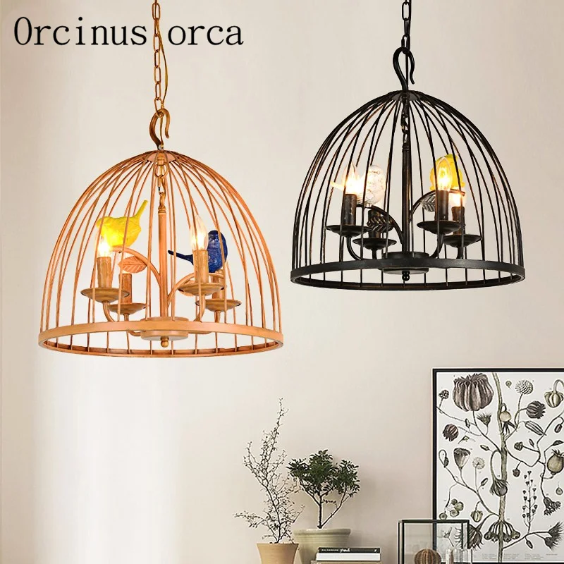 Американская люстра в виде птиц для гостиной столовой спальни балкона