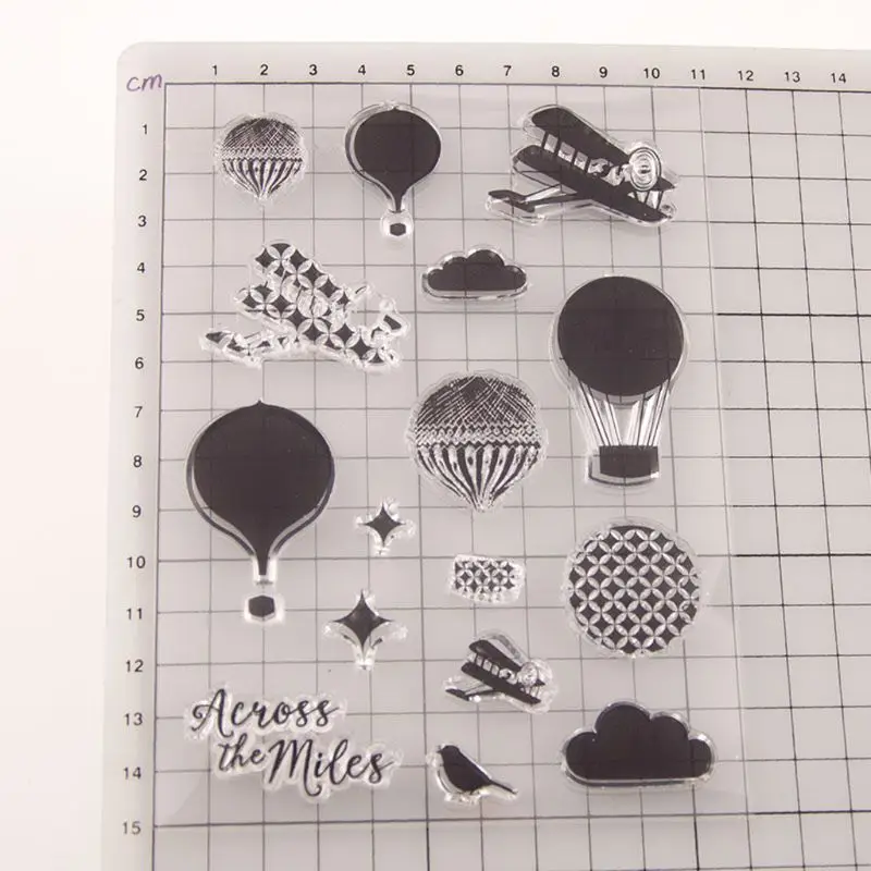 Air Balloon Seal Stamp With Cutting Dies Stencil Set DIY Scrapbooking Embossing Photo Album Decorative Paper Card Craft Art Hand | Дом и сад