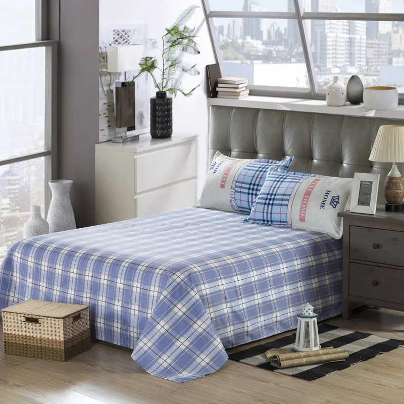 Grid 1 шт. простыня sabanas cama простыни для одной кровати s для студенческих общежитий 1,8 м и двуспальные кровати на односпальной кровати - Цвет: Grid