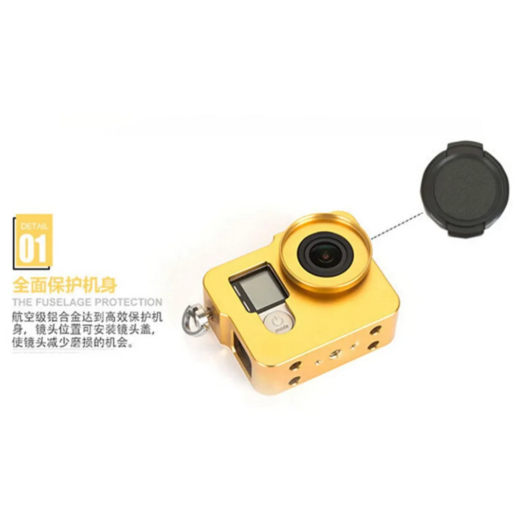 Аксессуары для Go pro алюминиевая клетка собак защитная рамка крепление корпус