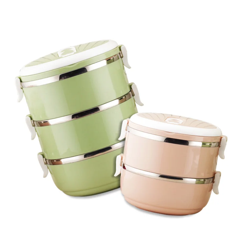 Модный изолированный Ланч-бокс Bento термос-контейнер для еды из нержавеющей стали