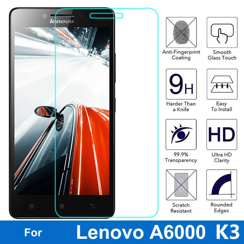 Защитная пленка из закаленного стекла для Lenovo Lemon A6000 6010 0 26 мм 9 H 2.5D A6010 l 6000 Plus|glass