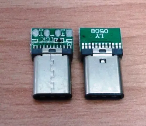 

«Сделай сам», 24 контакта, USB 3,1, Тип C, Штекерный разъем, Тип SMT с платой ПК